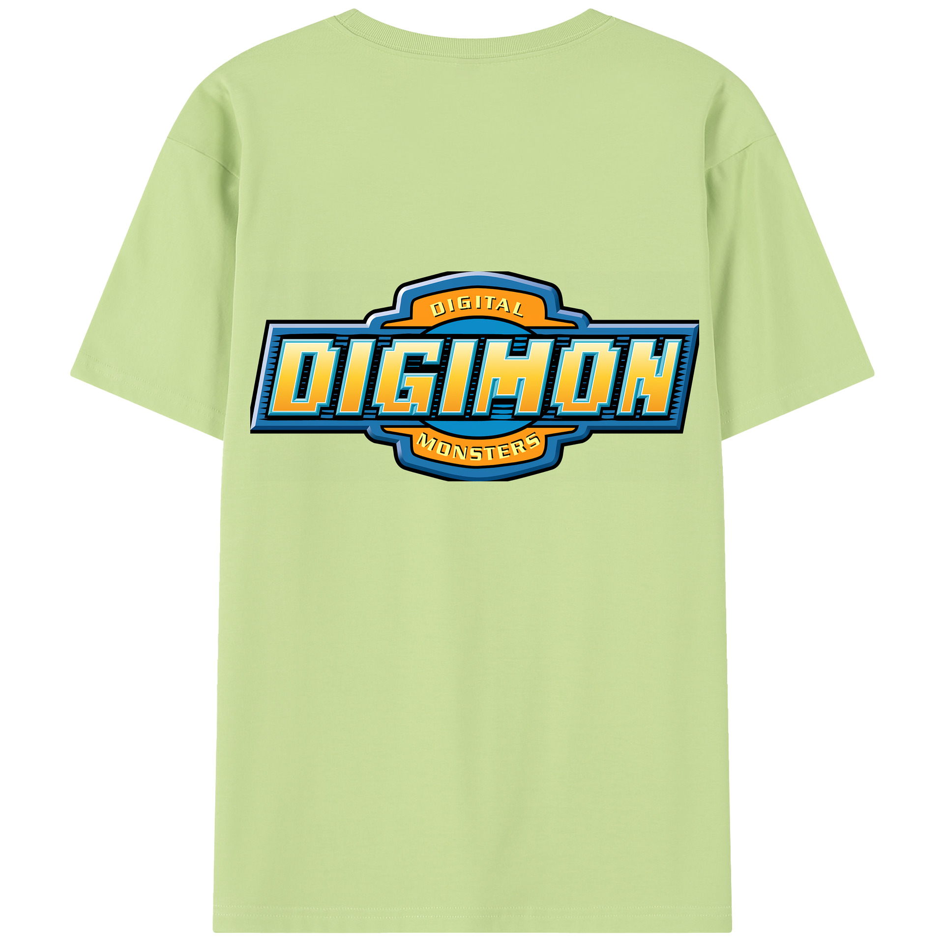 （画像用） Digimon デジタルモンスター/デジモン 綿100％半袖Tシャツ（背面プリント）